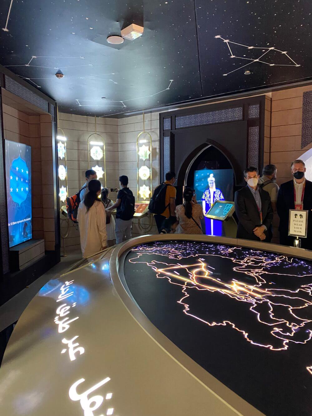 Navigating via the stars display