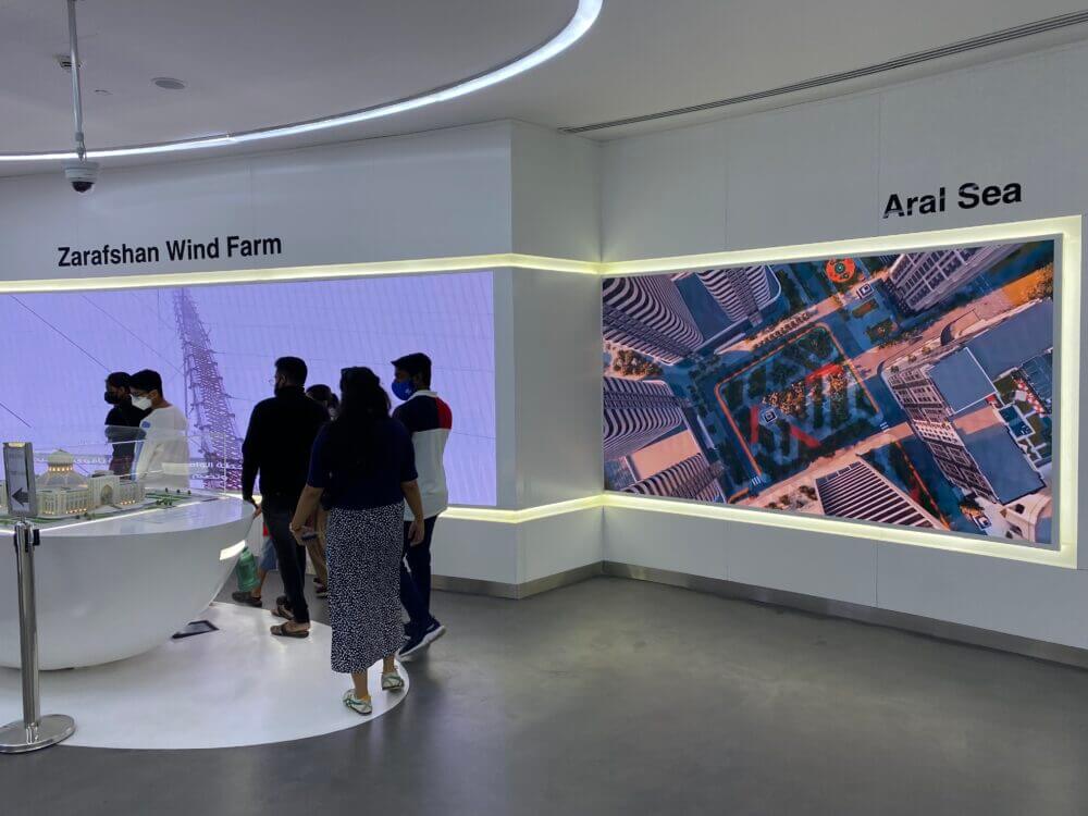 Seamless wall displays with halo LED lighting around the wall displays